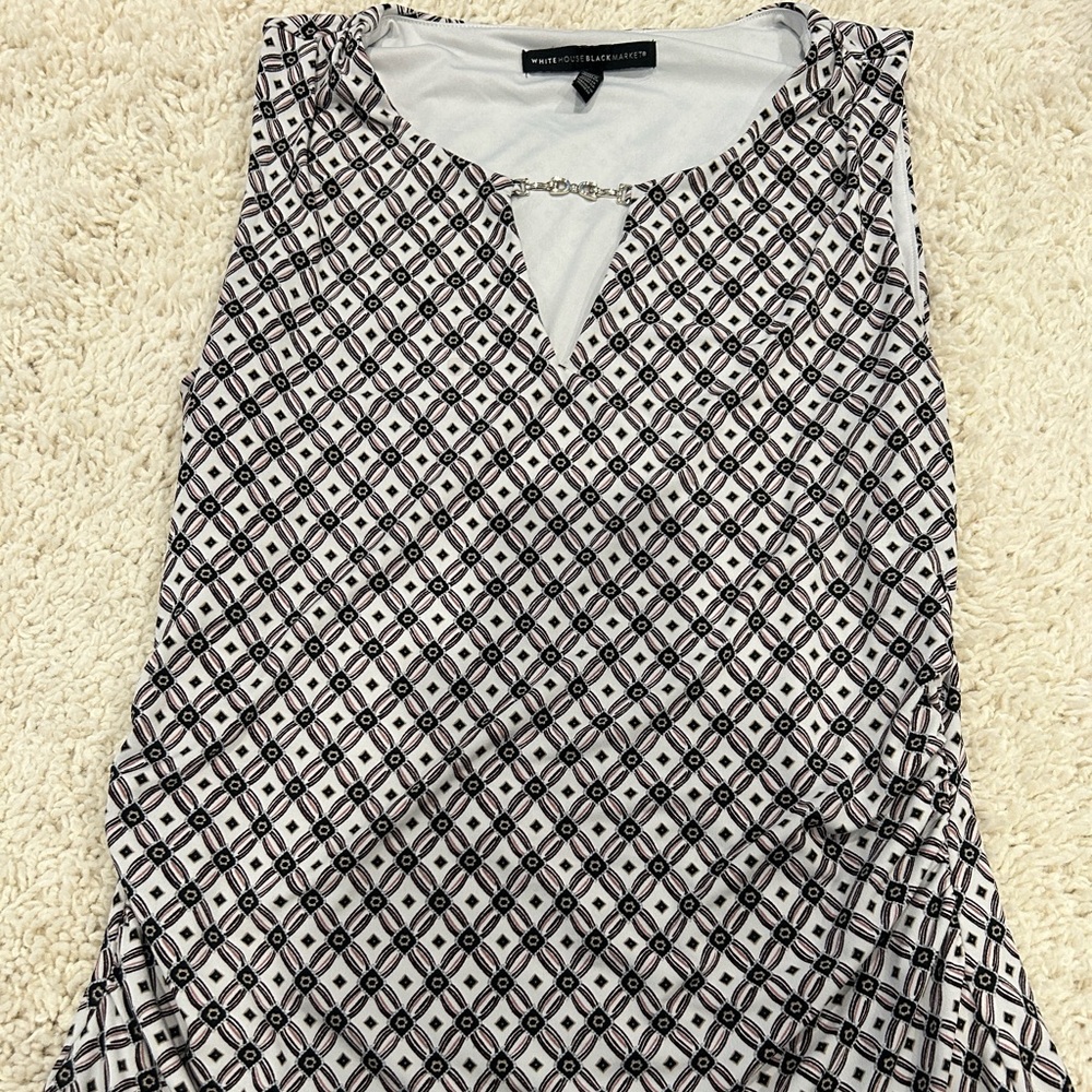 White house Black market multicolor shell top